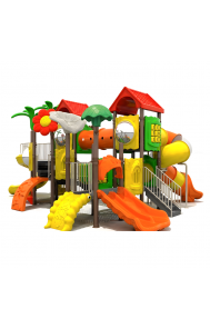 Playground Outdoor Equipment with Slides for Kids 